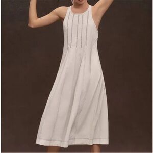 Anthropologie White Midi Dress
